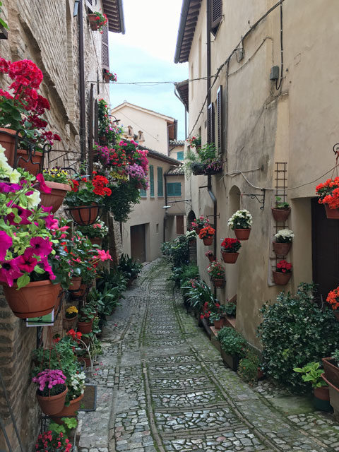 花とタイルの美しい街：スペッロ(イタリア) | スペインタイルアート